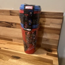 Zak Marvel 4 Pack Tumblers Superheroes 16.5 oz Reusable Cups Avengers New