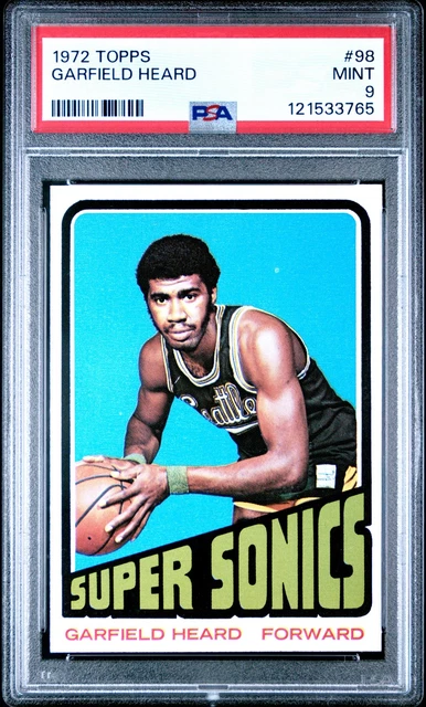 1972 TOPPS #98 GARFIELD HEARD PSA 9