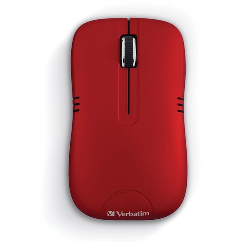 Verbatim Wireless Notebook Optical Mouse, Commuter Series - Matte Red (99767) - Picture 3 of 6