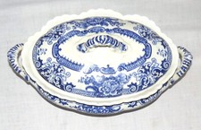 Keeling Marlborough Late Mayers Oval Covered Vegetable Bowl Casserole - repaired