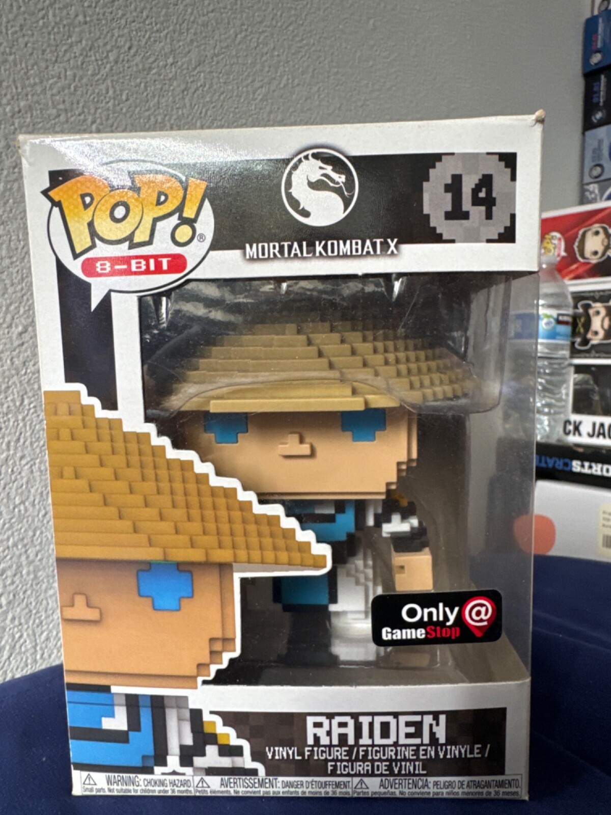 Funko Pop! 8 Bits: Mortal Kombat - Raiden - (8 Bits, Brillo) (Chase) - Gamestop (Gs)