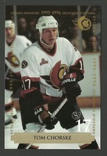 Tom Chorske Ottawa Senators 1995-96 Team Issued Hockey Postcard
