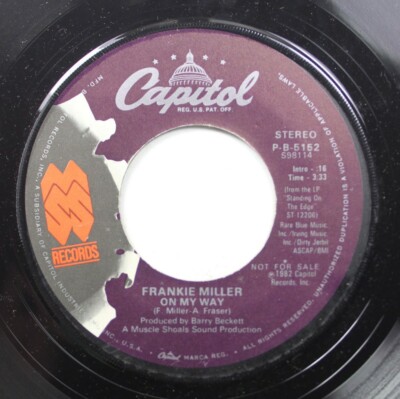 Rock 45 Frankie Miller - On My Way / On My Way On Capital Records