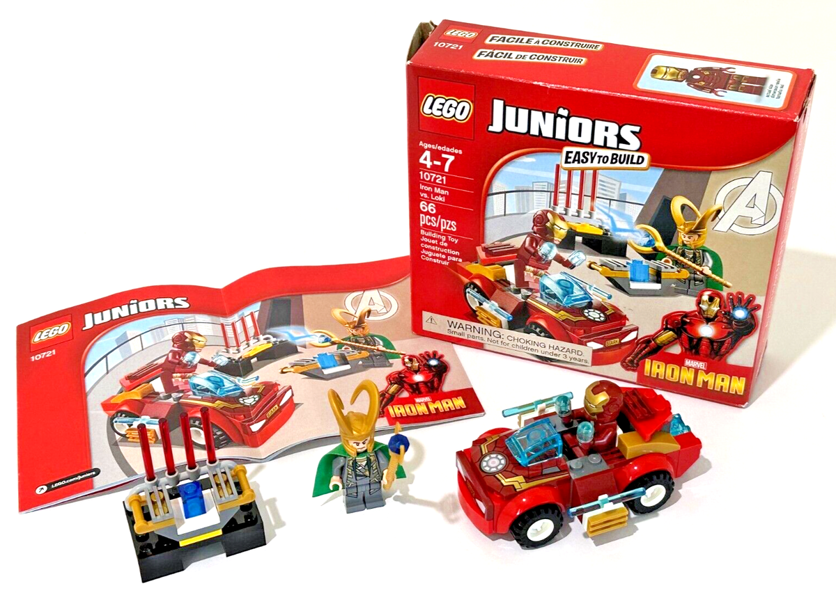 Retired ©2016 LEGO 10721 Juniors Super Heroes Iron Man Loki
