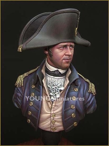 Young Miniatures - Royal Navy Captain 1806 Lucky Jack 1/10th Resin Bust - YH1814 - Picture 7 of 9