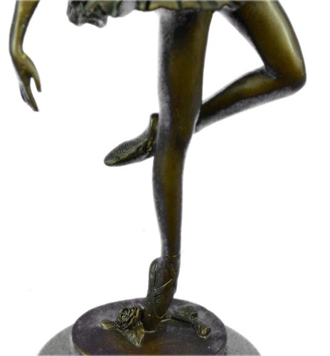 BALLERINA BRONZE STATUE FIGURE FIGURINE SCULPTURE BALLET DANCER HOT CAST STATUE - Picture 9 of 9