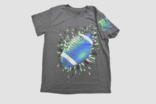 Tek Gear Youth Boys 1st Goal Football Moisture Wicking Gray Shirt NWT Medium