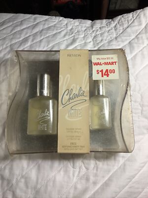 Charlie White by Revlon Gift Set - 2 Cologne Perfume Sprays New Sealed Vintage