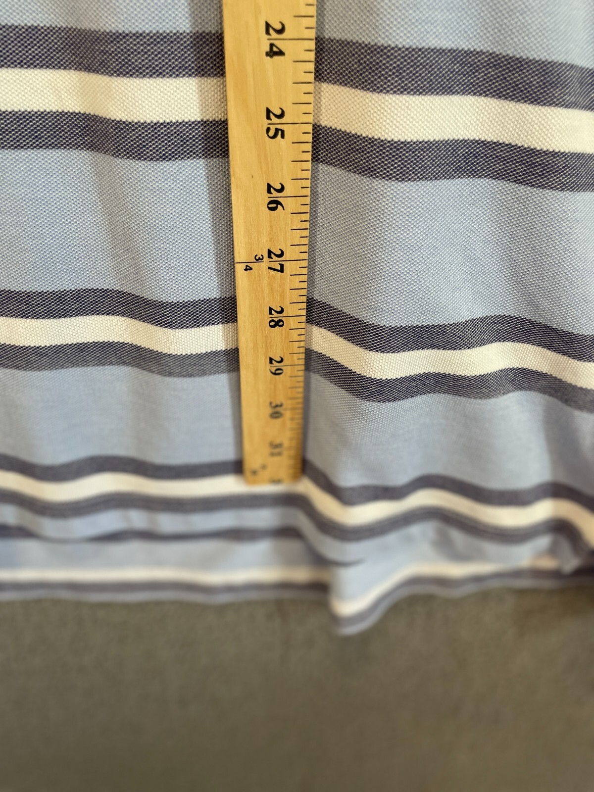 Brooks Brothers Short Sleeve Polo Shirt Striped Yellow Blue XL thumbnail 4