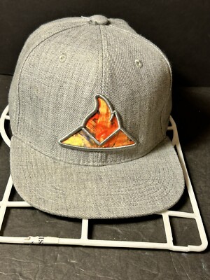 AVO Cigar Hat Snapback Gray Green Syncro Fogaya Edition Flame Patch Mens