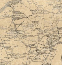 Schaghticoke Johnsonville Valley Falls NY 1876 Maps with Homeowners Names Shown