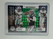 Dak Prescott Zeke Amari Cooper 2020 Mosaic Flea Flicker GREEN Dallas Cowboys