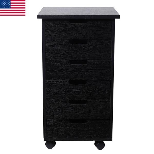 File Rolling Cabinet Cart Storage Solid Wood Office 6 Drawers Home Utility For Sale Online Ebay