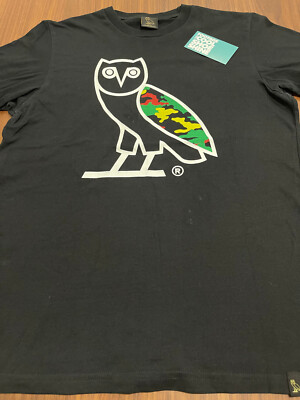 RARE OCTOBER'S VERY OWN OVO DRAKE MULTICOLOR CAMO WING OWL LOGO