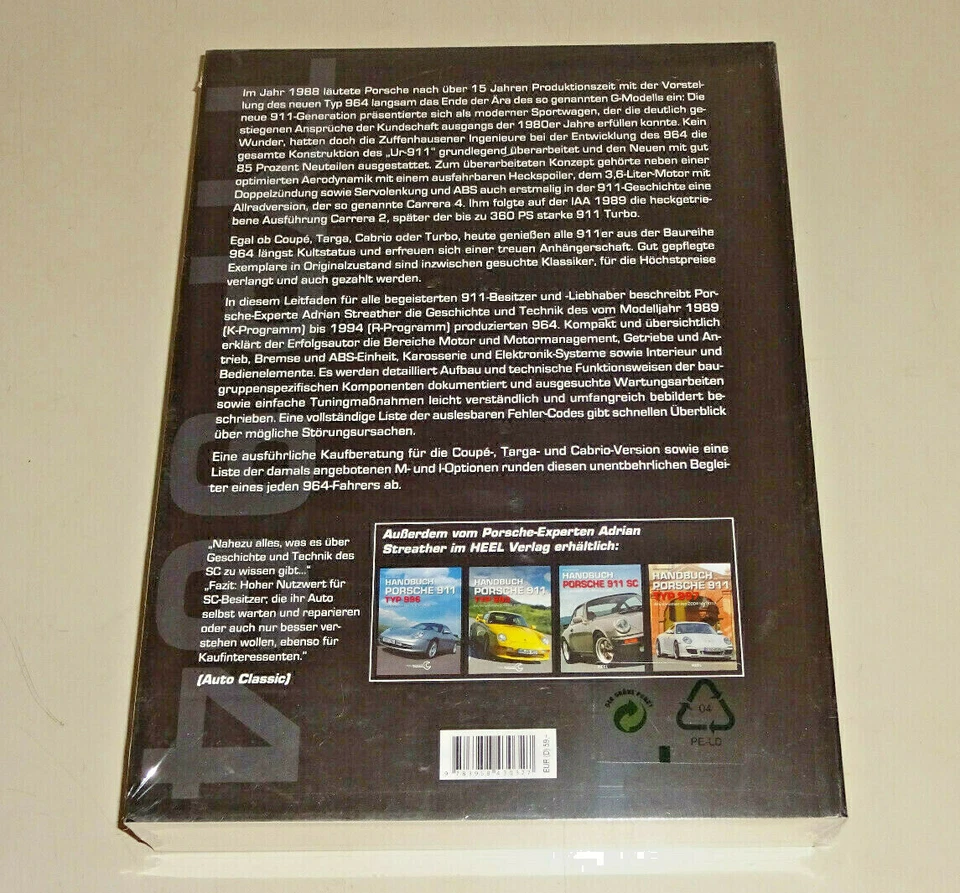 Handbuch Porsche 911 Typ 964 - alle Varianten 1989 bis 1994 - Adrian Streather - Bild 2 von 2