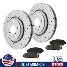 For Honda Passport 2019 - 2024 Front Disc Rotors Ceramic Brake Pads Kit
