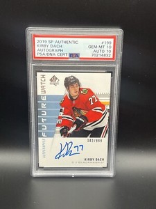 Kirby Dach 2019-20 SP Authentic Future Watch Auto /999 PSA 10 Auto 10 POP 10 FWA