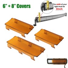 20'' Inch Amber Snap on Protective Cover for LED Light Bar Truck Offroad 4WD ATV