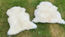 Genuine New Zealand Eco Curly Sheepskin Sheepskin Dense Long Wool Fur White New