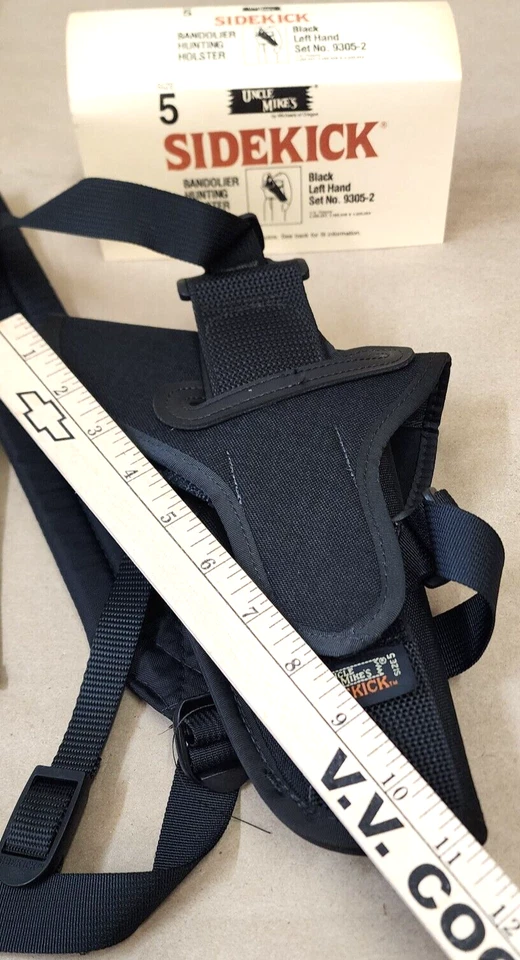 Uncle Mike's LH Black Bandolier / Hip Holster 3.75"-6" bbl S&W M&P9 5906  9305-2 - Image 4 of 4