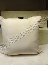 Frontgate Outdoor Pool Patio Porch sofa chair Throw Pillow Solid Cream 18x18