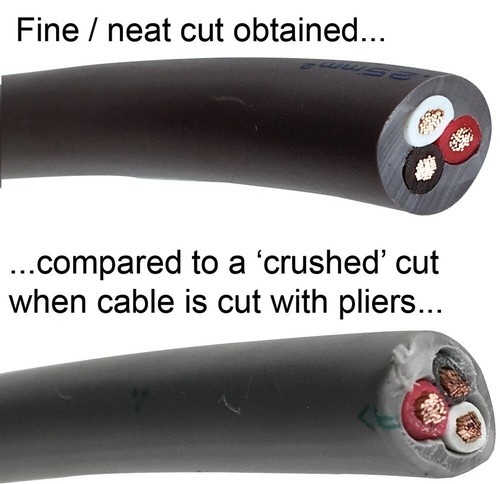CABLE SHEARS heavy duty cutters thick mains power cable rope ENGINEER PK-51 - Picture 3 of 9