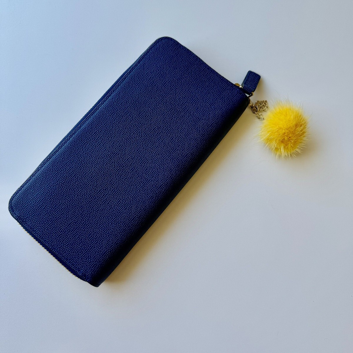 【Louis Quatorze】LALA Women’s Chain Wallet Powder Blue Louis Quatorze women's wallet/Luxury French Blue Large