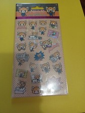 Sandylion Kawaii Sticker Pack Fun Themes 4 Sheets Aggretsuko the Racocon
