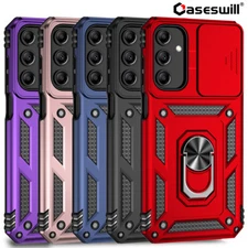 For Samsung Galaxy A07 A17 A16 A26 A36 A56 A15 A35 Ring Stand Aromr Case Cover