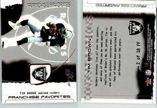 Tim Brown 2002 Flair Franchise Favorites #2 Raiders HOF