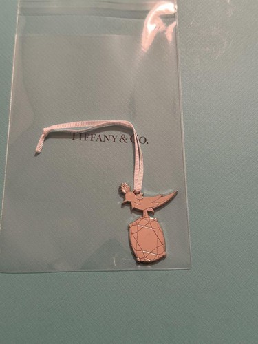 Tiffany & Co. Bird on a Rock Ornament Bag Charm Novelty Limited Silver Color - Picture 2 of 6