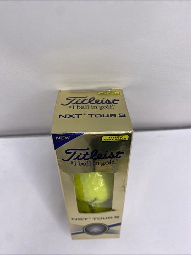 Titleist NXT Tour S Golf Balls 3-Pack Sleeve (Yellow) - Picture 2 of 7