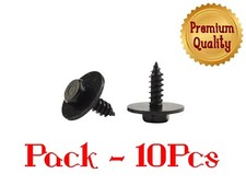 FIAT CAR WHEEL ARCH, MUDFLAPS & FENDER LINER FASTENER 15MM SCREW TRIM CLIP x10