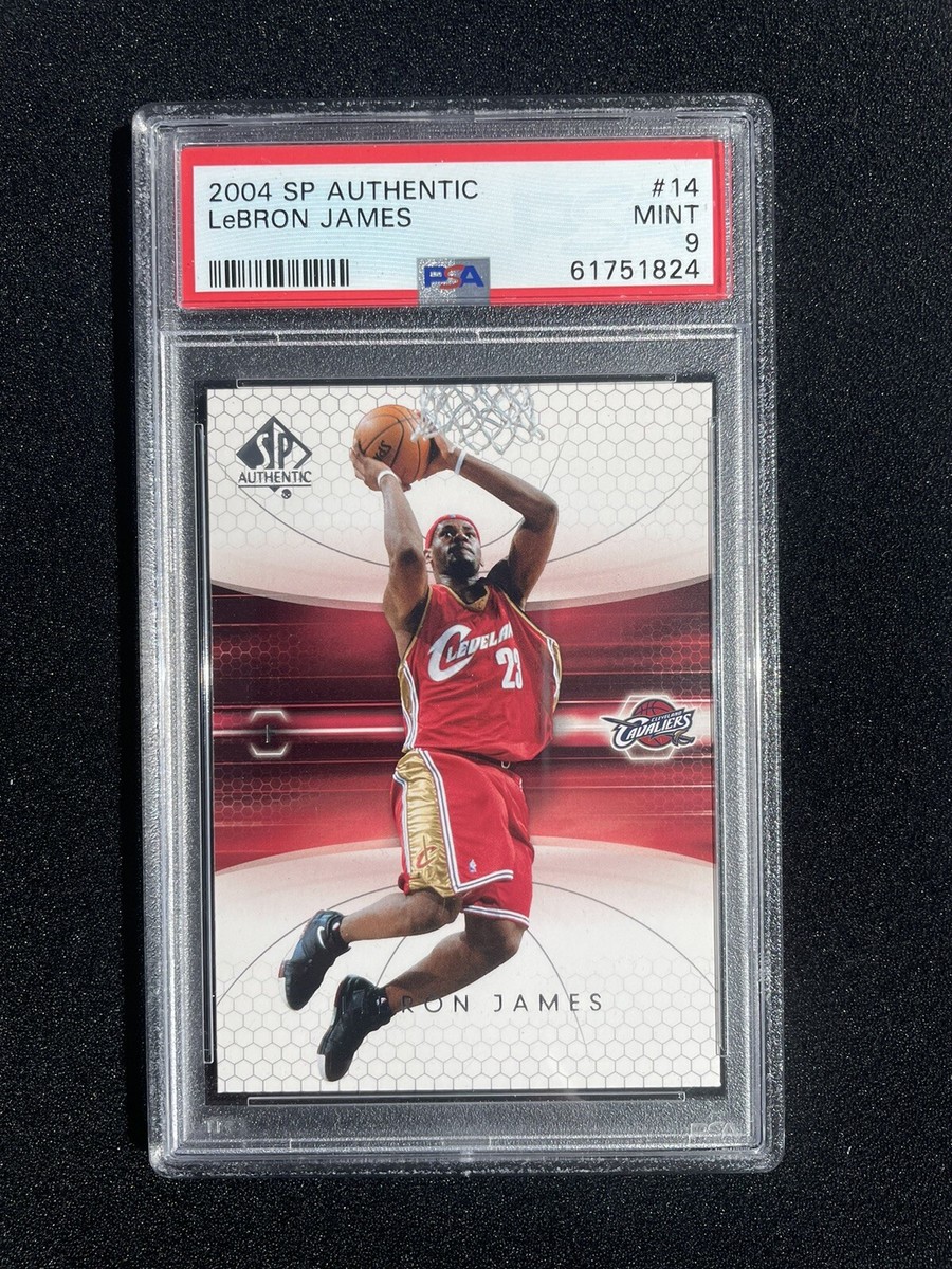 SP Authen Lebron James 23枚限定 直筆サインカード 2004-05 SP Authentic LeBron James PSA 9 MINT #14 Cleveland