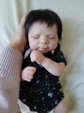 Weighted Reborn Baby Doll Newborn Boy Girl Hand-Rooted Mohair Lifelike Kids Gift