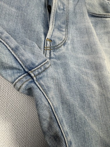 Jeans uomo G-Star Raw blu denim 3301 bottoni conici mosca - Foto 12 di 21
