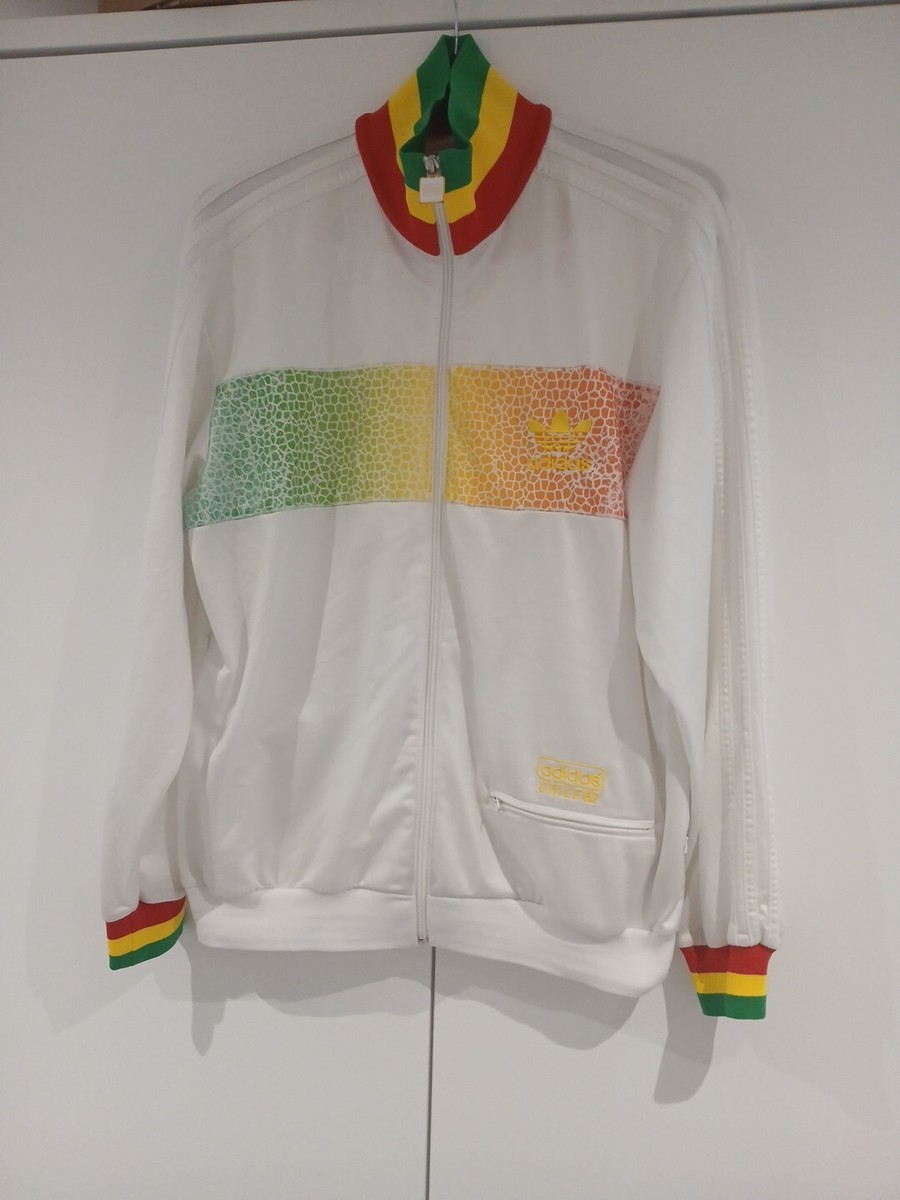 Rare Adidas Rasta Chile 62 Collection Track Jacket L Retro Vintage