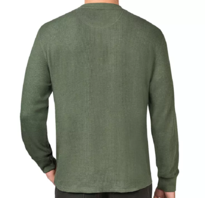 MEMBER'S MARK MEN'S THERMAL HENLEY LONG SLEEVE SHIRT *CHOOSE SIZE