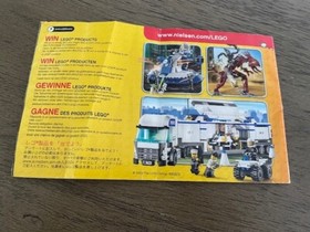  LEGO 8967 Agents Gold Tooth's Getaway Instruction Manual Only No Legos