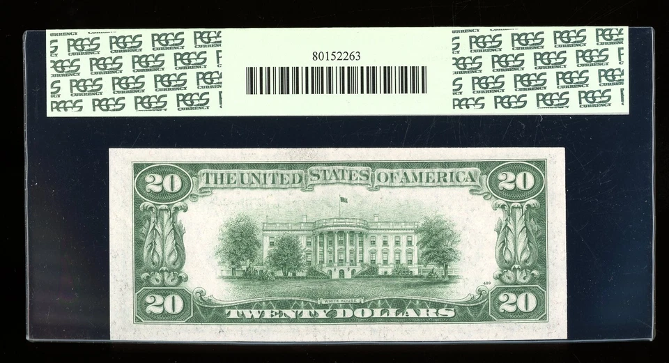 DBR 1934-C $20 FRN New York Old Back Fr. 2057-Bob PCGS 65 PPQ Serial B43654320B - Image 2 of 2