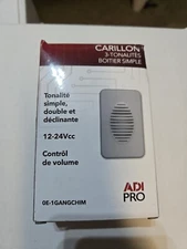 ADI PRO 1GANGCHIM Single Gang 3-Tone Chime, 12-24Vdc, White