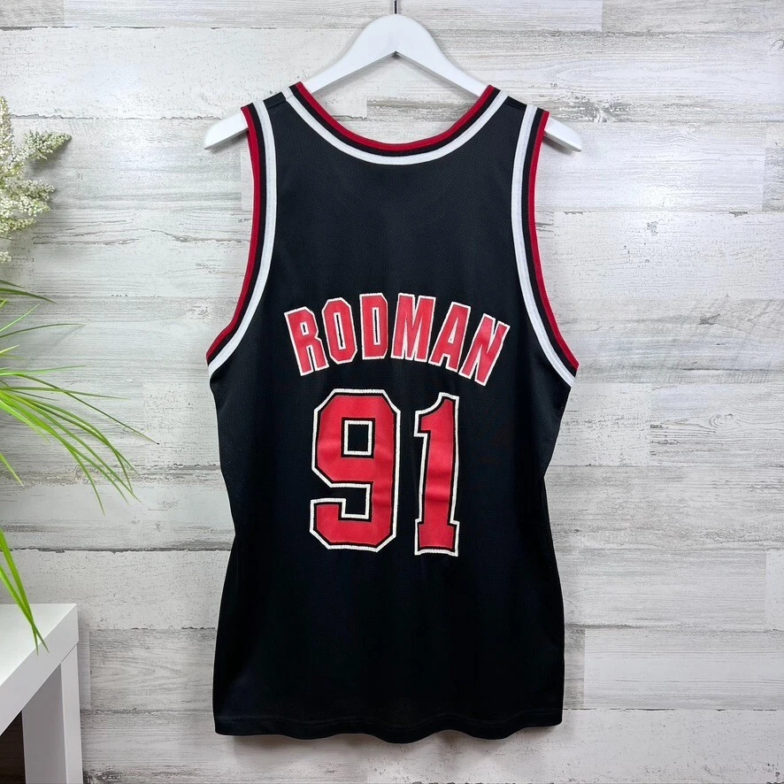 90's Dennis Rodman Chicago Bulls Champion Authentic NBA Jersey