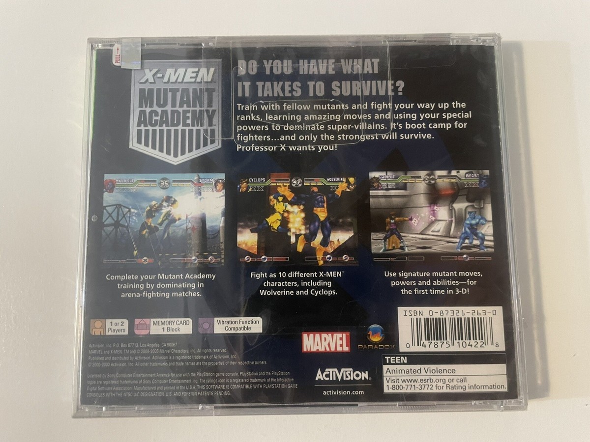 X-Men: Mutant Academy Greatest Hits (Sony PlayStation 1, 2003) for