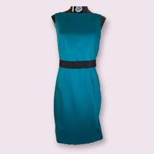 ANN TAYLOR SIZE 10 WOMENS CLASSIC GREEN SHEATH DRESS