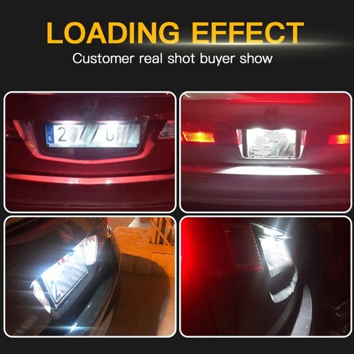 2x White 18-SMD LED License Plate Light For Honda Accord Civic Pilot MRV Legend Odyssey