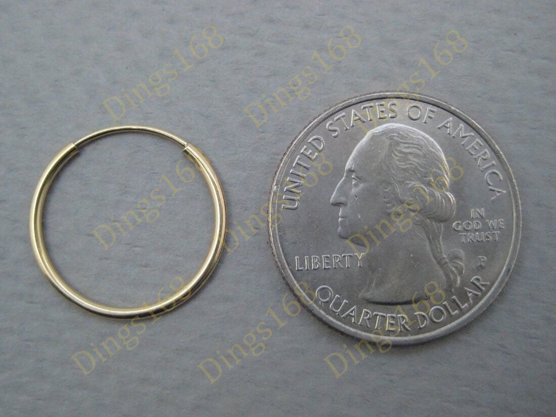 18K Yellow Gold Filled Hypoallergenic 18mm Huggie Hoop Earrings