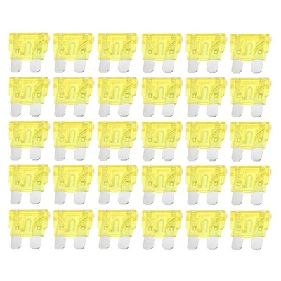 30Pcs Fusibles De Style Lame De Voiture Standard 20A De Remplacement Pour Auto - Photo 1/4
