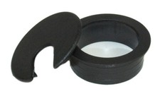 1 3/4inch CUT-HOLE SIZE Black Round Wire Management Grommet with Removable Lid