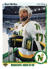 Basil McRae Minnesota North Stars 1990 Upper Deck Hockey #30