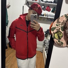 Nike Mens Full Zip Hooded Hoodie w/ Pockets R...